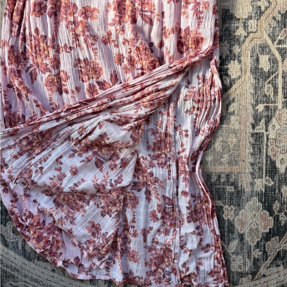 Free People Pink Floral Long Sleeve Dress - Picture 2 of 5